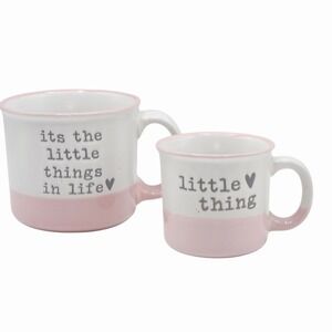 Madison Home 2pc It's The Little Things In Life Camper Mug Set Small And Large
